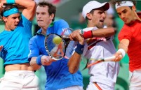 Murray and Djokovic work hard to reach 2nd round at Indian Wells , Nadal and Federer wins it easy