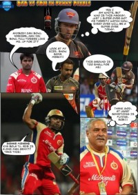 IPL 6 - RCB vs SRH in funny pixels