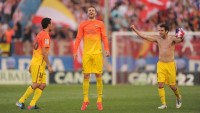 Barca celebrate title with Atletico comeback win