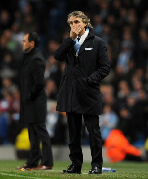 Man City fires Mancini 1 year after EPL title win
