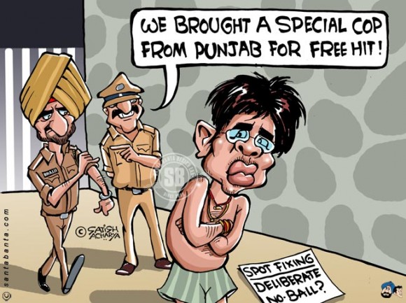 Punjab brings special Police to arrest Sreesanth for spot fixing....LOL