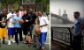 Aguero's holiday snaps: See Man City star try basketball, baseball, and look out over New York from up high