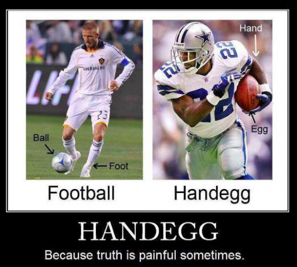 Football - the beautiful game Vs American Football