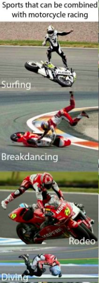 Many forms of Motorcycle Racing