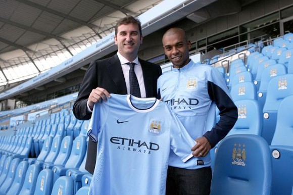 Fernandinho: Man City's new signing at Etihad Stadium