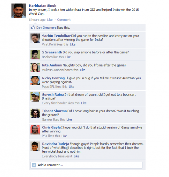 Bhajji - Fake FB wall - Lol xD