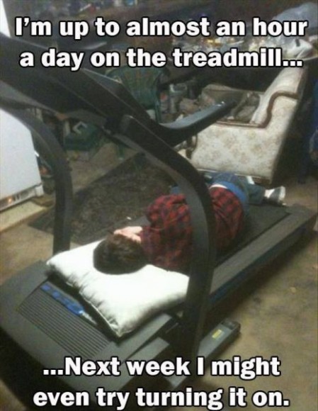Spending Quality time on the treadmill