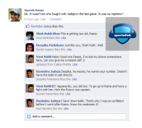 Raina Fake FB Wall - After Argument with Sir Jadeja