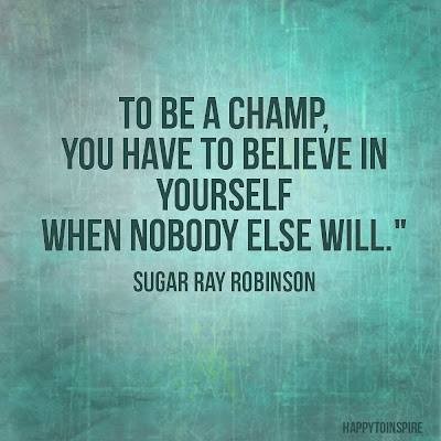 Real champs believe in themselves