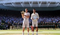 Novak Djokovic talks to media after Wimbledon 2013 Final def
