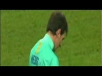 Messi funny penalty: yellow carded!!