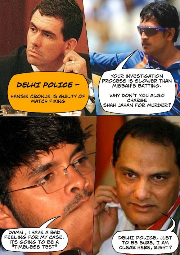 Dhoni's thoughts on the match fixing probe :P