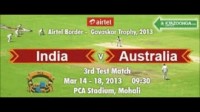 Cricket predictions:Part-1 India vs Australia Mohali Test Mar 14,2013