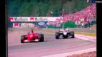 Best overtake ever - Spa 2000 - Hakkinen, Schumacher & Zonta - ITV Commentary