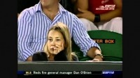Roger Federer does a trick and hits ball boyâ¬â