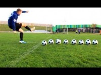 Amazing David Beckham Style Curve/Bend Free Kicks