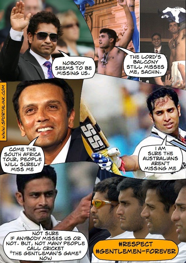 The Gentlemen of Indian Cricket... #Respect \m/