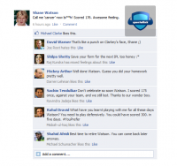 Fake FB Wall - Shane Watson scores a Test Century in Ashes