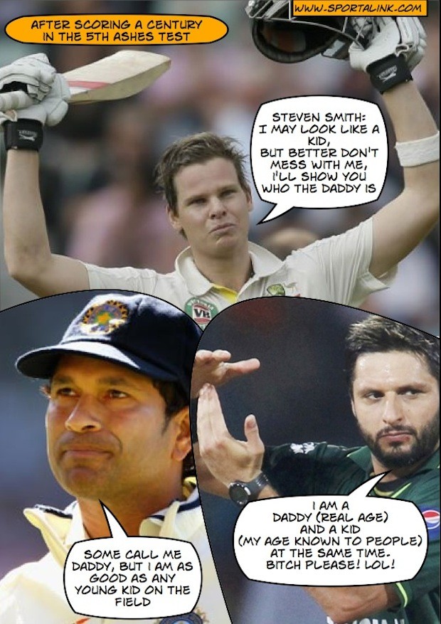 Sachin Tendulkar and Shahid Afridi - Big Daddy advice to Smith