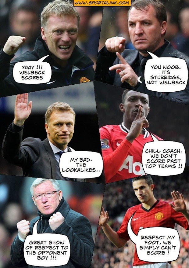 Manchester United vs Liverpool - How Moyes "Saw" the match