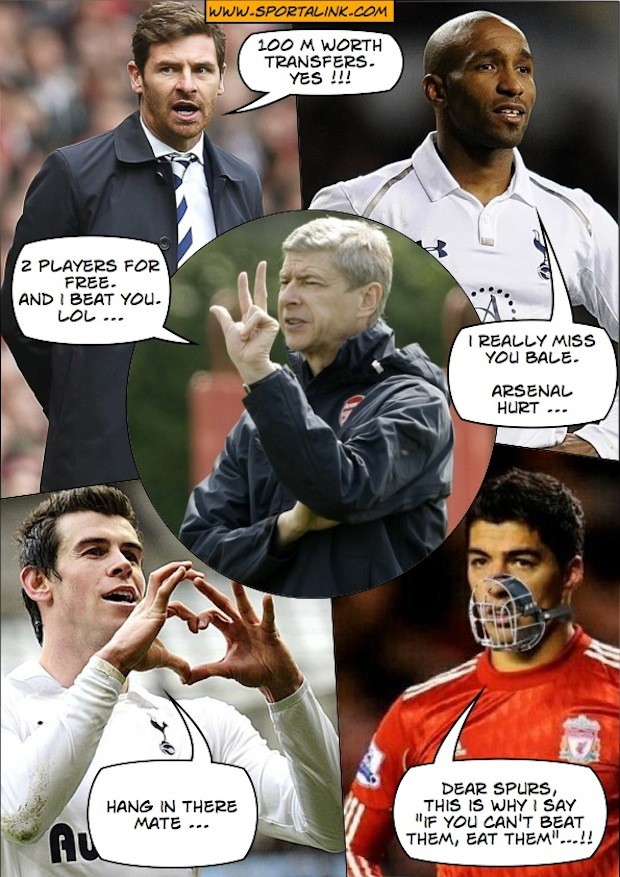 AVB, Wenger and Suarez words-of-wisdom on the transfers