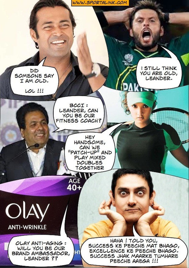 Amir Khan and Leander Paes do a 3 idiots again :P