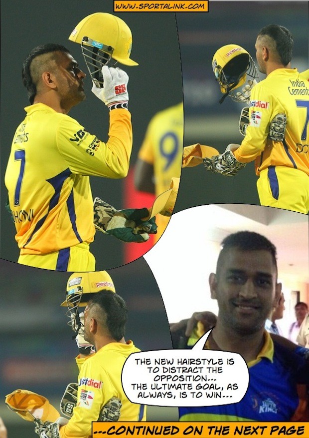 MS Dhoni talks about the secret of his New Mohawk Hairstyle