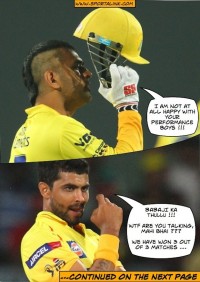 MS Dhoni is not happy with Team CSK