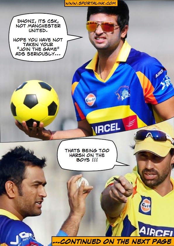 Raina thinks Dhoni has taken "Join-The-Game" ads too seriously