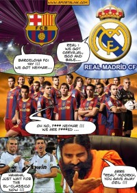 LOL - Barcelona and Real in friendly chit-chat