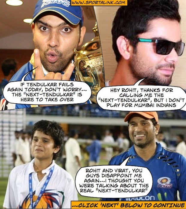 Rohit and Virat say they are the Next Tendulkar