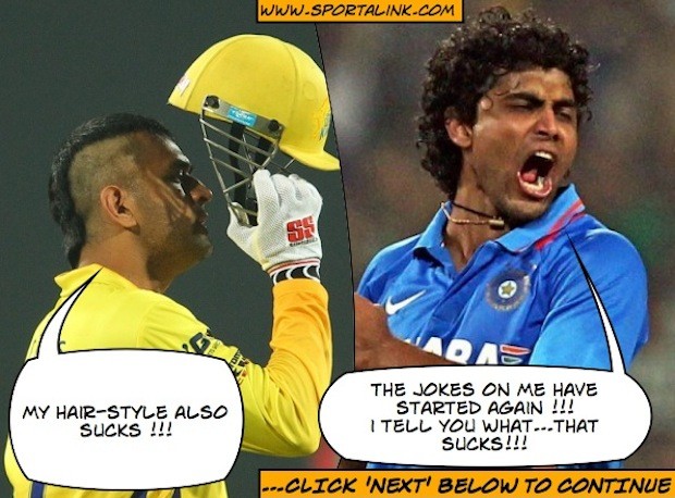 MS Dhoni is not happy with his hair-cut