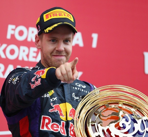 Sebastian Vettel has completed a hat-trick of Korean Grand Prix