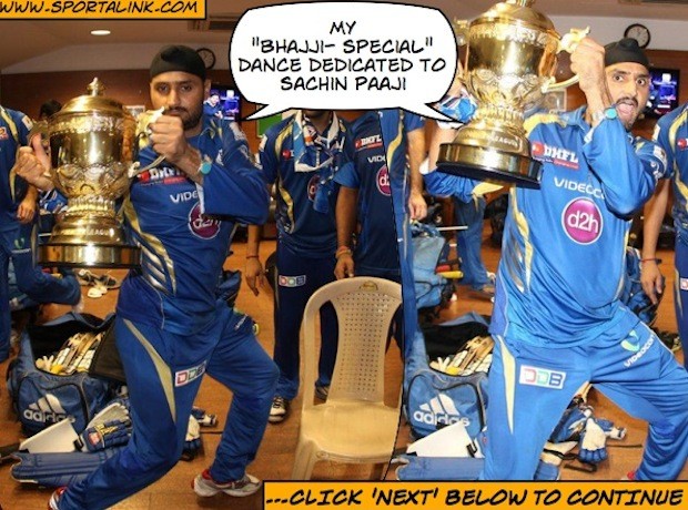 Bhajji dancing his way to victory