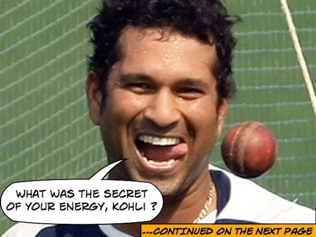 Tendulkar wants know the secret of Kohli's energy