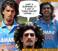 TEAM-INDIA gives a BIG Cash-Prize to Ishant Sharma