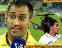 Dhoni gives helicopter hair-cut to Ishant