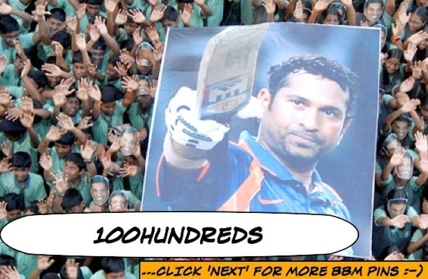 Sachin Tendulkar - BBM PIN