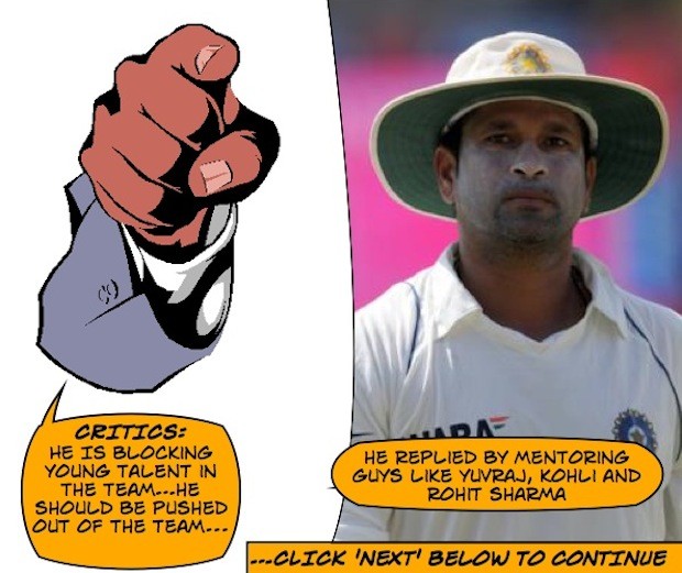 Sachin mentored Yuvraj, Kohli and Rohit Sharma