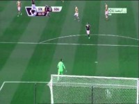 A superb goal from goalkeeper Asmir Begovic 1 - 0 Stock City Southampton 02/11/2013