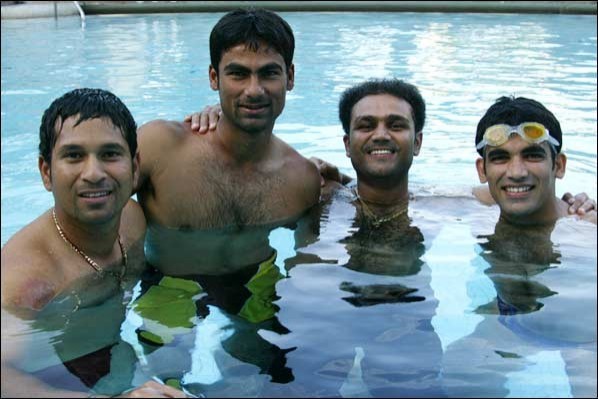 Early Days - Team India in the pool