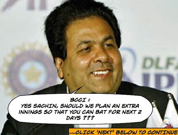 Sachin to bat for next 2 days ???