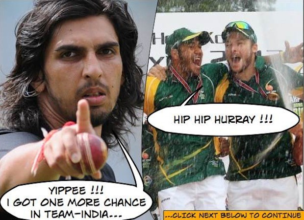 Celebrations in South Africa for Ishant Sharma