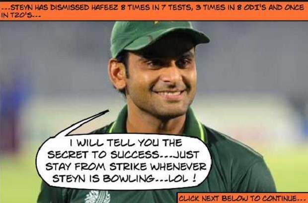 Hafeez gives advice to Rohit