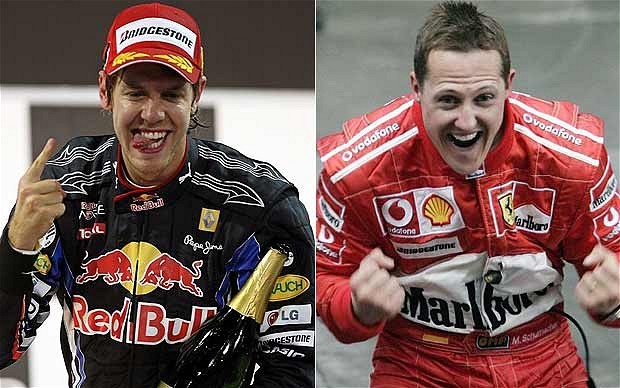 Winning the most number of races in a season makes Vettel the greatest ever?