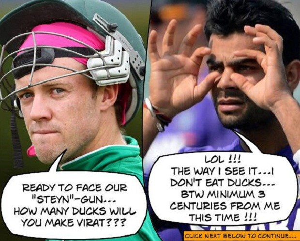 VIRAT KOHLI and AB De Villiers in War of Words