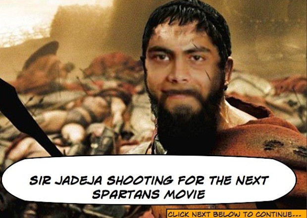Sir Jadeja shooting for the NEXT Spartans movie